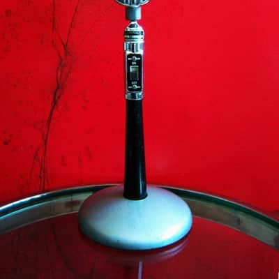 Vintage 1940's Astatic N-80S Crystal microphone High Z w Astatic E6G stand harp mic HAM radio 10C 10D image 1