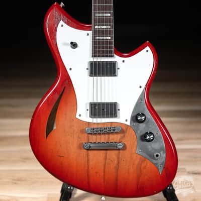 Novo Signature Miris HS Semi-Hollow Guitar w/ Lollar Novel T's – Fire Glow image 2