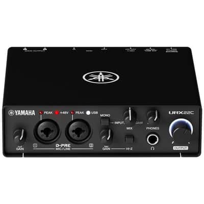 Yamaha URX22C USB-C Audio Interface (with Software Suite) - Black image 3