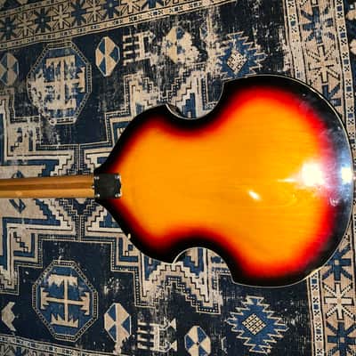 1970s Ventura Violin Bass Japan Sunburst FujiGen Teisco MIJ Hollow Body image 6