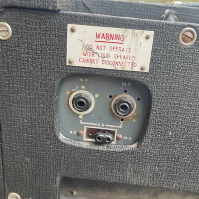 Vox AC-50/4 2-Channel 50-Watt Diode-Rectified Guitar Amp Head 1965 - 1966 - Black with Diamond Cloth image 3