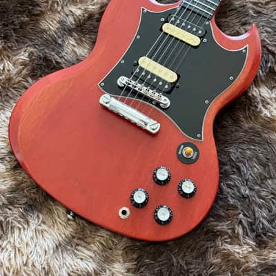 2002 Gibson SG Crescent Moon - Worn Cherry image 2