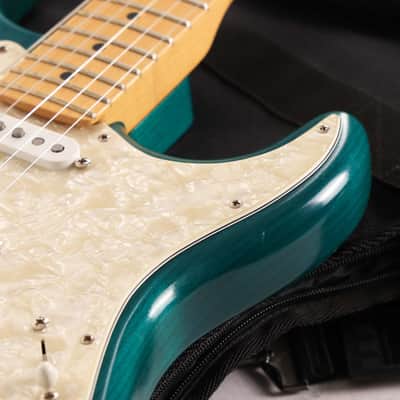 Fender Highway One Stratocaster Teal Green Transparent 2002 image 9