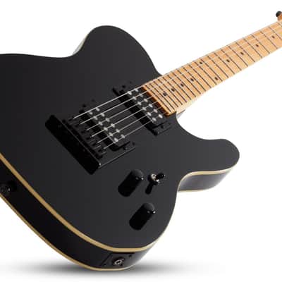 Schecter PT Electric Guitar. Gloss Black (BLK) image 10
