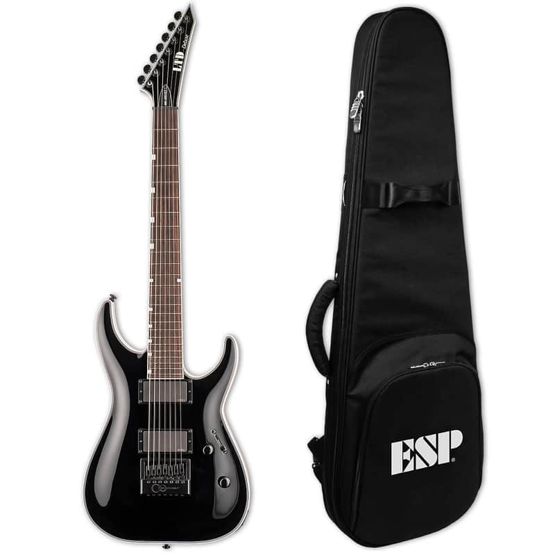 ESP LTD MH-1007 Evertune ET Black BLK 7-String Electric Guitar MH 1007 MH1007 - B-Stock + Esp Bag - Korea image 1