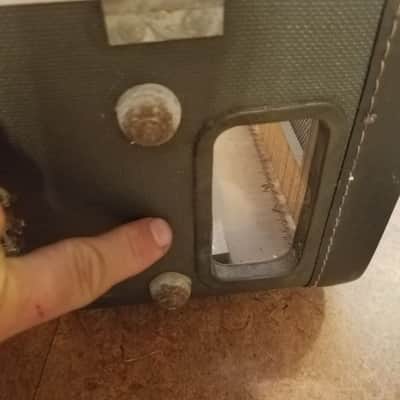 Ampex USA made Empty Suitcase Cabinet Gig Box Project 1960s image 12
