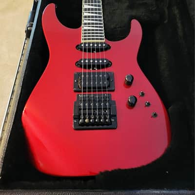 VIDEO! San Dimas Jackson Soloist Custom 1986 Dark Red 1 owner near MINT original ohsc and docs image 7