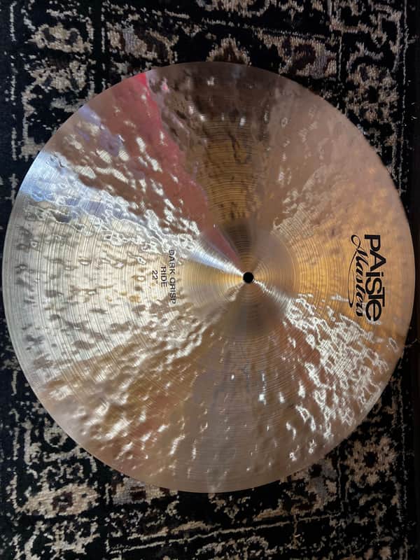 Mint Paiste 22" Masters Dark Crisp Ride Cymbal - Traditional image 1