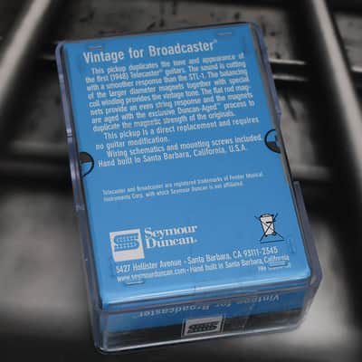 Seymour Duncan STL-1b Vintage Broadcaster Bridge Pickup - Black image 2