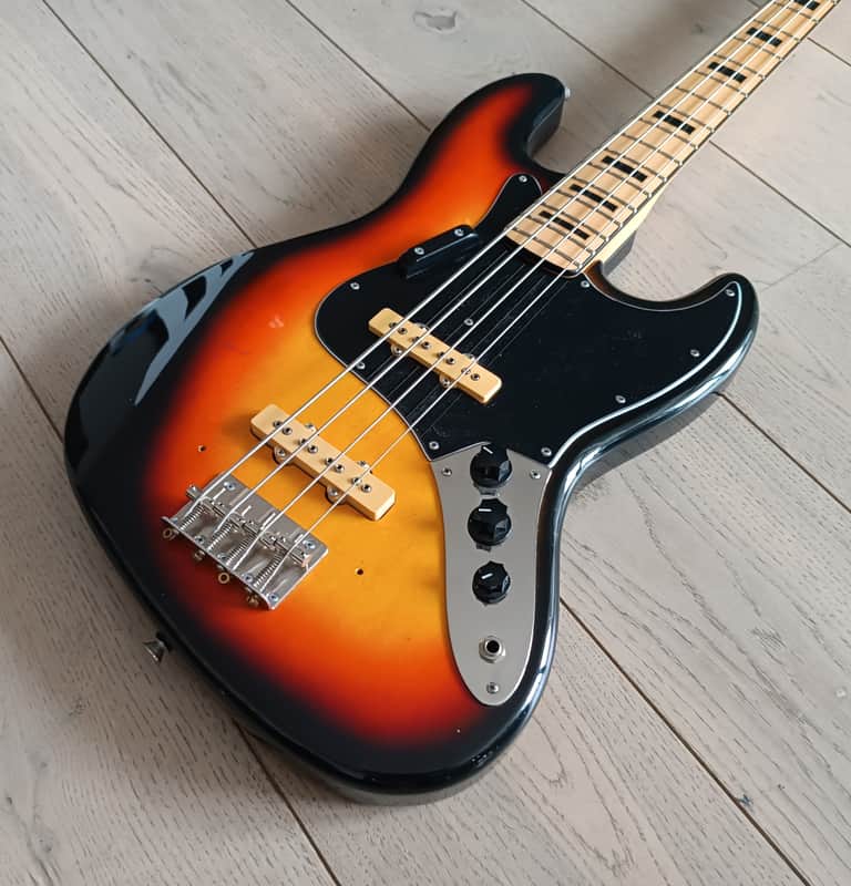 Fernandes Burny Jazz Bass early 70s - Sunburst diMarzio 70s | Reverb