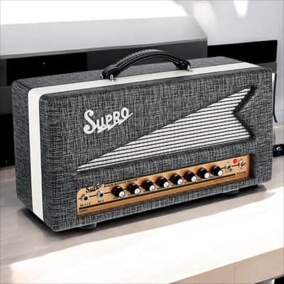 Supro 1696RTH Black Magick Reverb 25-Watt Guitar Amp Head - Black Rhino image 1