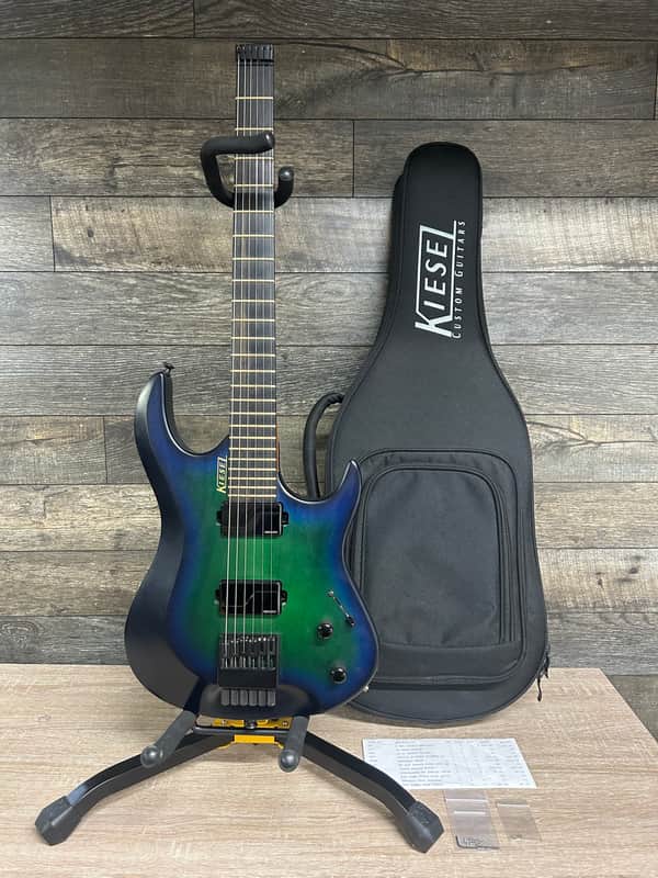 Kiesel Osiris Headless 6-String Electric Six String Translucent Dragon Burst Guitar #1414 image 1