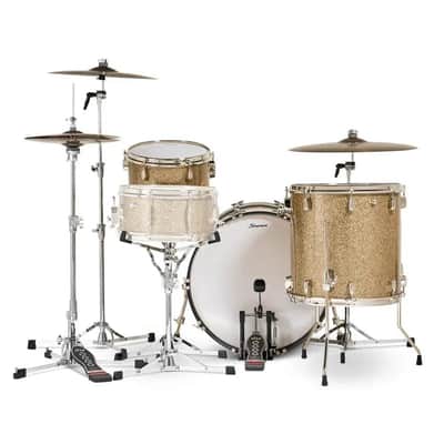 Slingerland Radio King 3pc Drum Set 22/13/16 Gold Glass image 3
