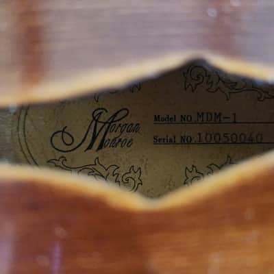 Morgan Monroe Rocky Top MDM-1 F-style mandolin w/hsc + extras - natural/relic image 12