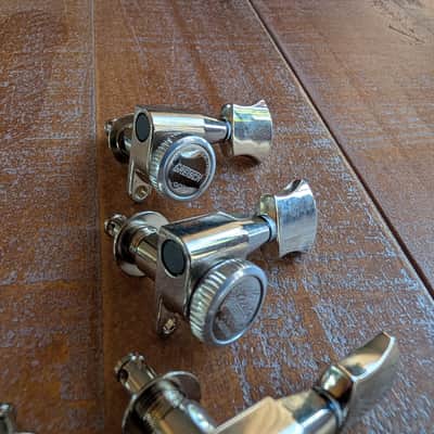 Gotoh Gretsch Branded Magnum Locking Tuning Pegs Nickel EXCELLENT image 5