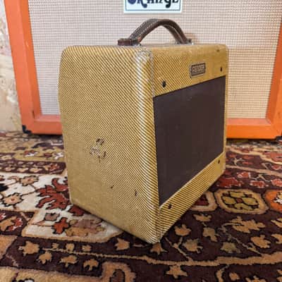 Vintage 1954 Fender Tweed Champ 5D1 Wide Panel Clean USA Amplifier Combo *1950s* image 7