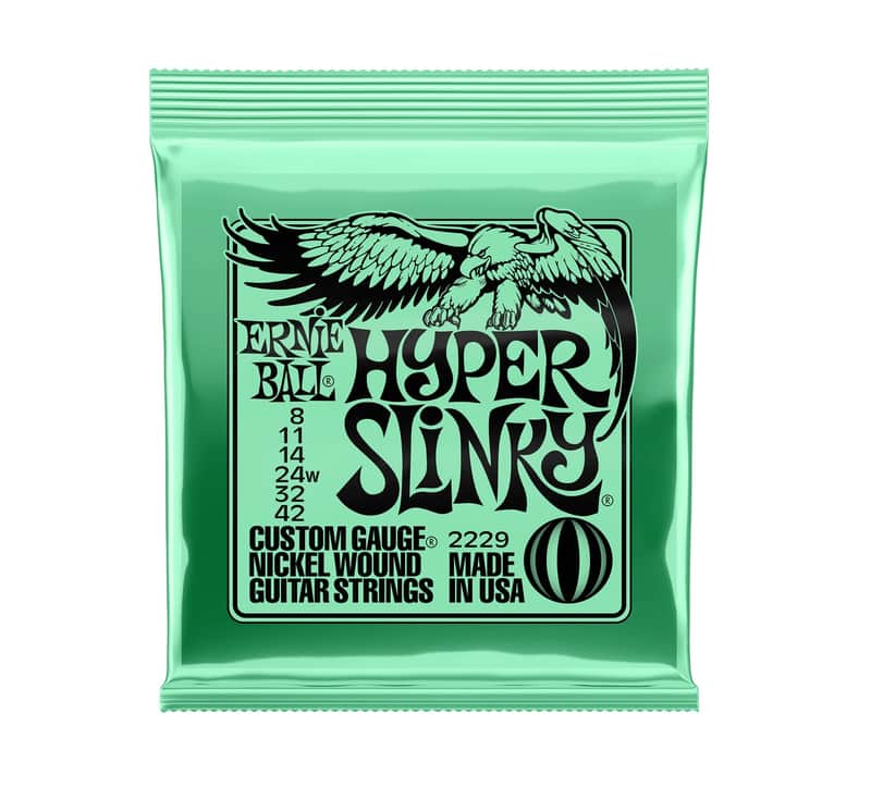 Ernie Ball 2229 Nickel Wound Hyper Slinky Guitar Strings (8-42) image 1