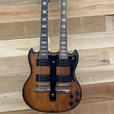 Custom Double Neck SG Style Natural image 2