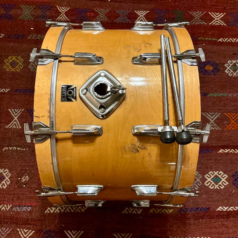 Tama 24x14 Superstar Super Maple Bass Drum (Original Hoops, Legs, Mount) image 1