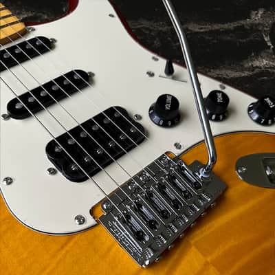 Aslin Dane AST-4 Strat style with glossy maple fingerboard - Vintage Sunburst image 6