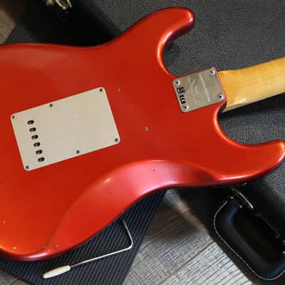 Minty! 2018 Fender Custom Shop Limited Edition Big Head Stratocaster Electric Guitar Aged Candy Apple Red + COA OHSC image 14