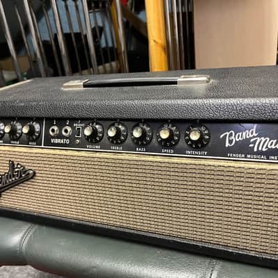 1966 Fender Bandmaster Blackface Head (European power supply cable) image 3