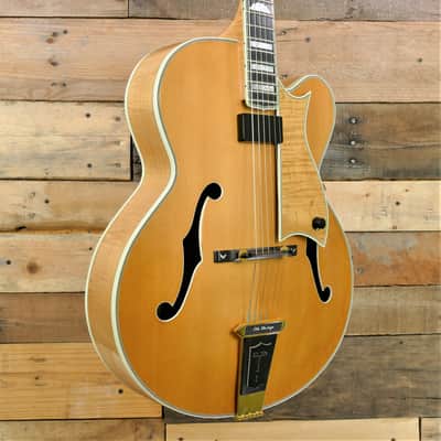 Heritage Golden Eagle Archtop Jazz 1995 Kalamazoo Antique Blonde - Flame Maple - RARE - w/ HSC image 3