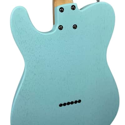Rufini Guitars T-Modern Korina Body 2022 Ice Blue Satin, NEW (Authorized Dealer) image 7