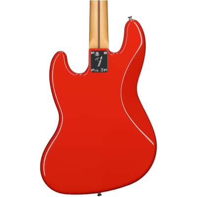 Fender Player II Jazz Electric Bass, with Maple Fingerboard, Coral Red image 5