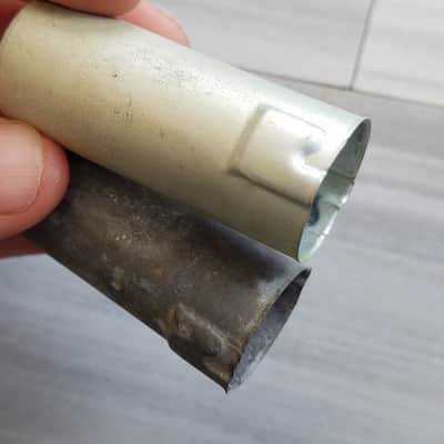 Cinch Pair (2) Tube Shields EL84 9-pin J-Slot J62-139 Vintage Vacuum 1950s-1960s image 5