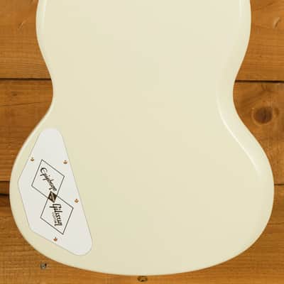 Epiphone Inspired By Gibson Custom 1963 Les Paul SG Custom w/Maestro Vibrola | Classic White image 4