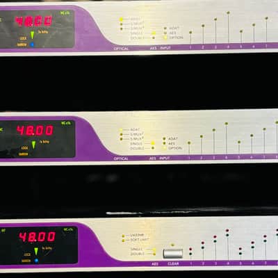 32x16Apogee AD-16X 16-Channel 192kHz Reference A/D Converter with xhd cards 2000s - Silver image 1