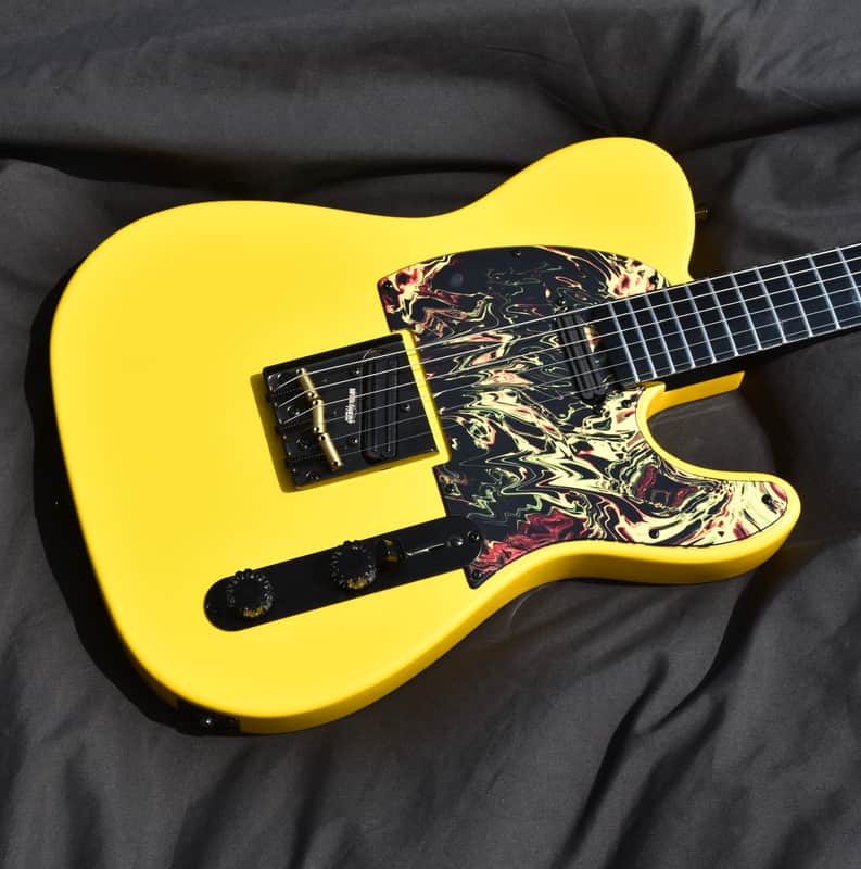 Custom Pre-order! Telecaster HH Graffiti Yellow 4-Way Coil Split image 1