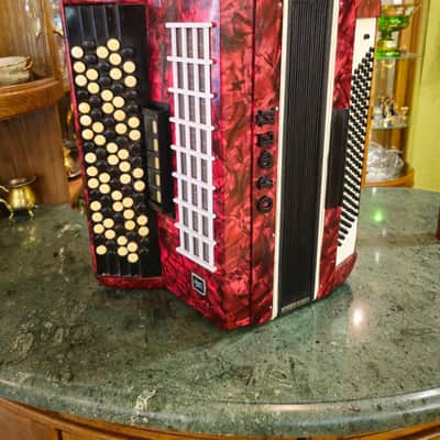 Orpheus 5 Row Chromatic Button Bayan Accordion B-System Kiev Ukraine 1990s 87 Buttons 120 Bass image 16