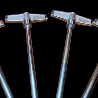 Set Of (12) Vintage TAMA 1980's Bass Drum T-Rods 4 1/4" Superstar Imperialstar image 4