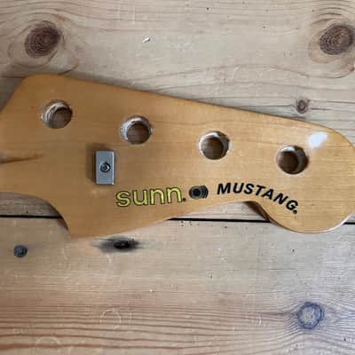 Sunn Mustang Precision Bass Guitar Neck India 1980s image 2