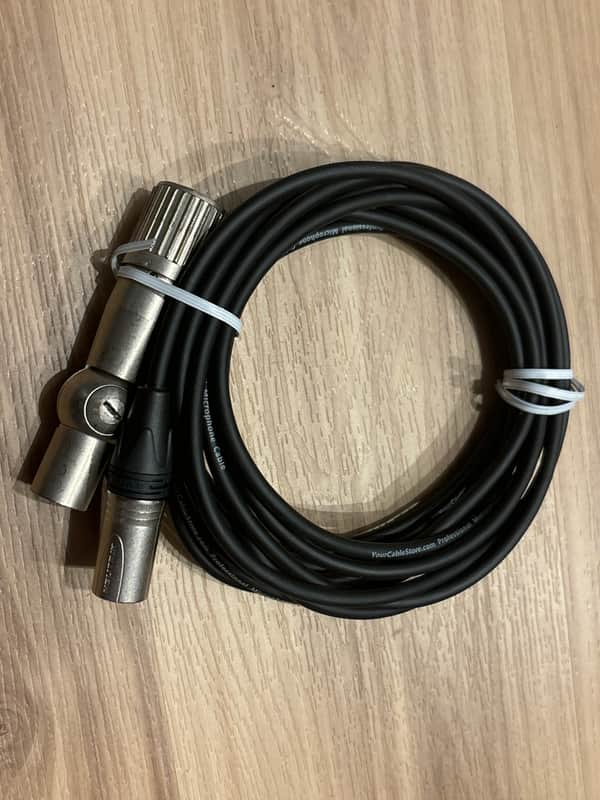 Rebuilt Neumann U87 Swivel Mount with new inner XLR jack, new cable, new genuine Neutrik connector and 17’ cable image 1