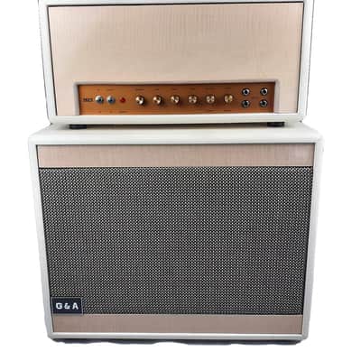 G&A Head Boutique White JTM 45 + 1x12 White Big Size V30 guitar Cabinet image 4