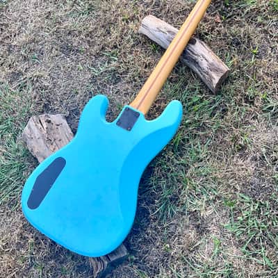 Vintage Chandler Precision Bass Guitar Parts P-Bass Plus 1980’s Project Daphne Blue image 24
