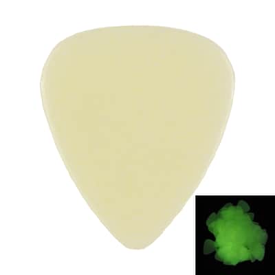 Celluloid Glow In The Dark Guitar Or Bass Pick - 0.96 mm Heavy Gauge - 351 Shape - 12 Pack New image 1