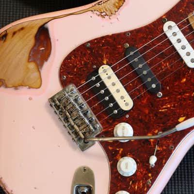 2026 LsL Instruments Saticoy Electric Guitar Metallic Pink on Sunburst Relic + OHSC image 5