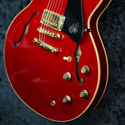 Gibson ES-335 Dot 100th Anniversary from 1994 in Cherry Red with original Hardcase image 5
