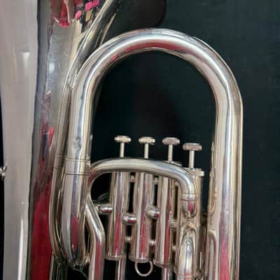 Used Yamaha YEP-321 Silver 4-Valve Bb Euphonium with SKB 375 Case Just Serviced image 15