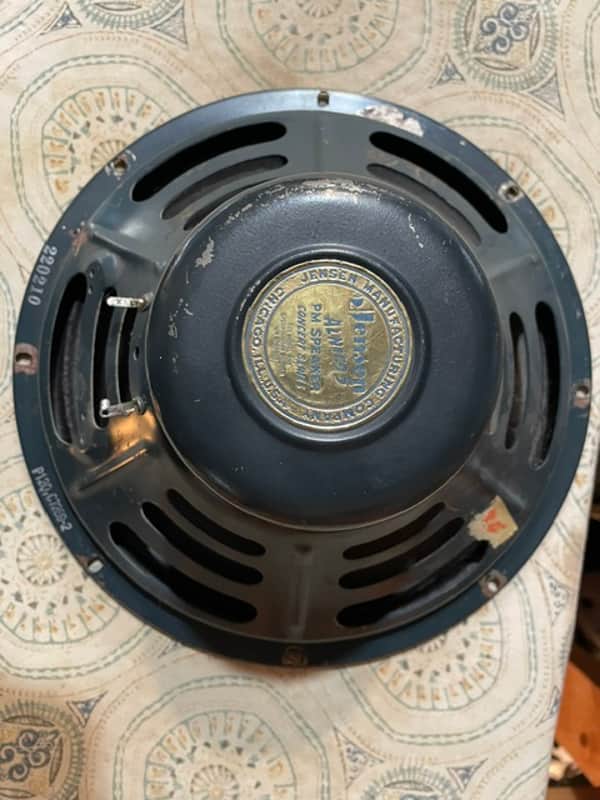 1952 Jensen P12Q 12" 40 Watt 8 Ohm Speaker W/Blue & Gold label Bell Cover image 1