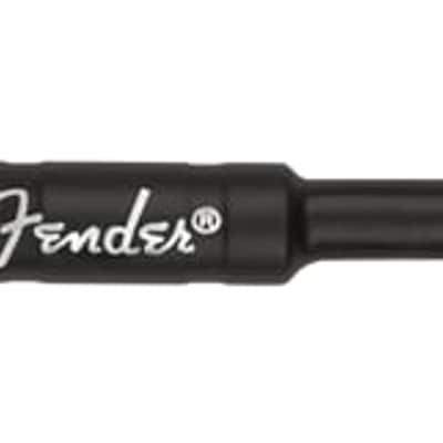 Fender Coiled Guitar/Instrument Cable, GRAY TWEED, Straight to Right-Angle 30'ft
