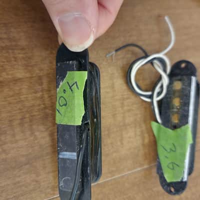 Unknown Set of Single Coil Ceramic Stratocaster Type Pickups @4k - Set #3 image 3