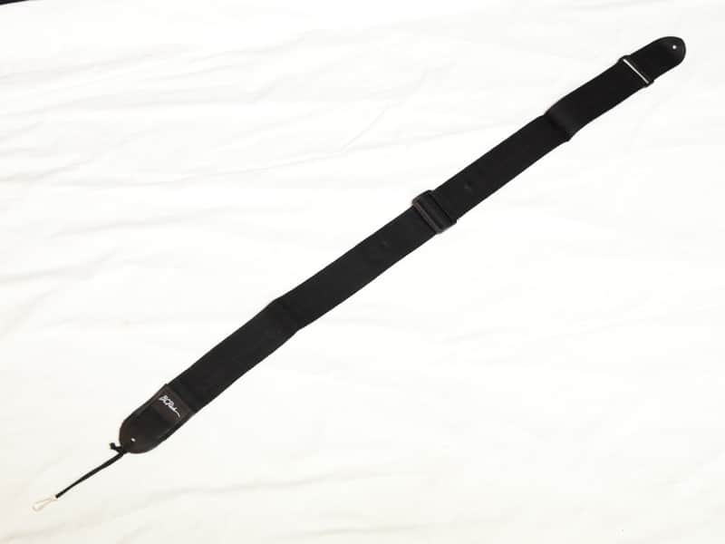 BC RICH plain solid BLACK nylon GUITAR strap - NEW image 1
