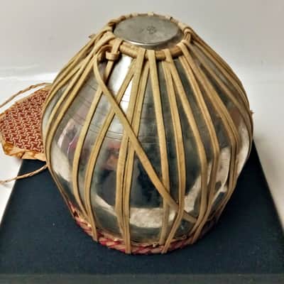 Vintage Authentic Steel Tabla Drum Dagga Bayan Made in India image 10