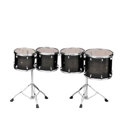 Tama CCLT4L-TPB Low-Pitched Concert Tom Set 4 pcs. - Transparent Black Burst/Chrome HW image 5