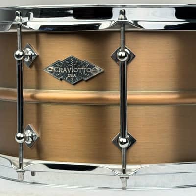 Craviotto 7x14" AK Masters Bronze Snare Drum image 2